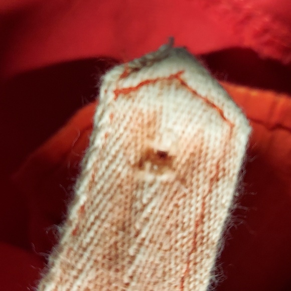 Oli & Hali Orange Acid Wash Short Cargo Style Mini Shorts 7-Pockets Womens Large - Picture 11 of 12